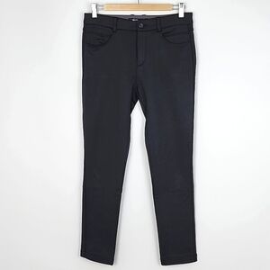 Bangbang Jeans Women's Fleece Lined Stretch Black Tapered Pants Zip Fly Size  6
